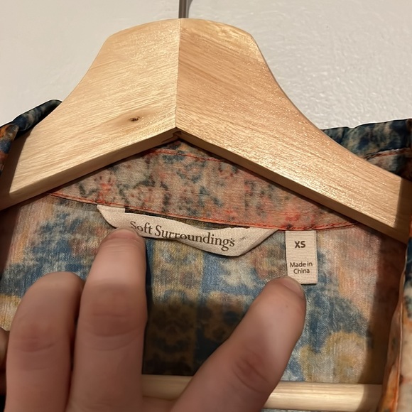 Soft Surroundings Golden Tapestry Safra Shirt - Picture 3 of 7